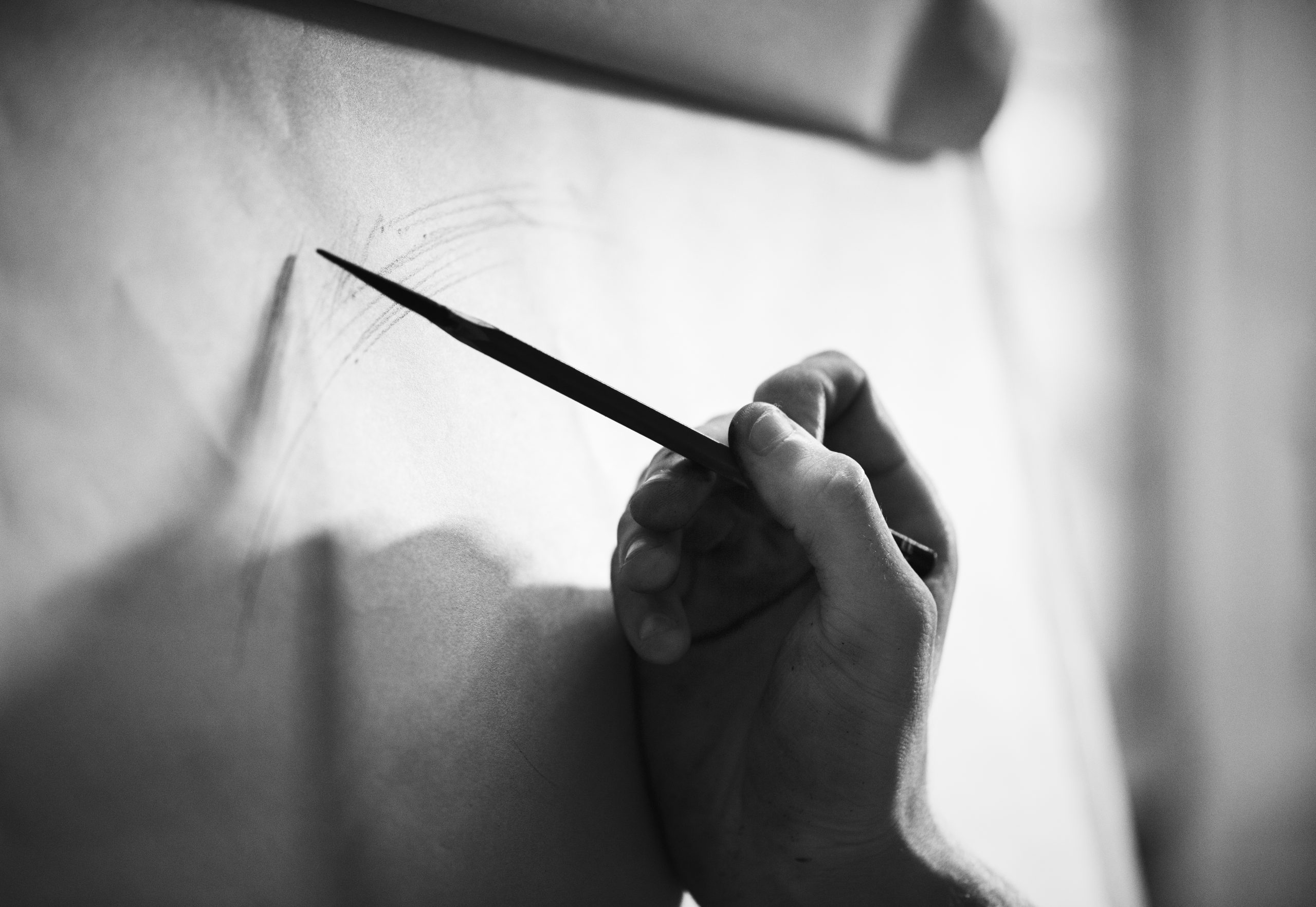 People drawing portrait